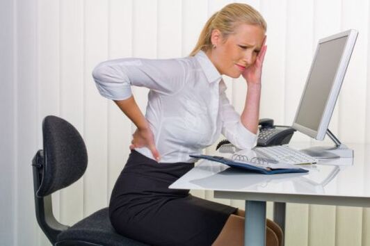 el trabajo sedentario como causa de la osteocondrosis mamaria