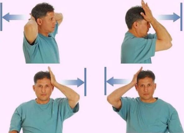Gimnasia para el cuello con osteocondrosis.